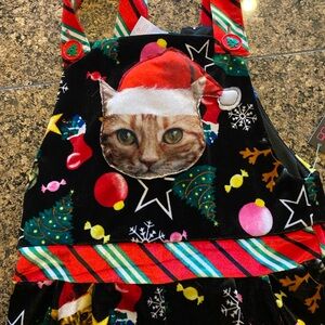 No Boundaries Black Holiday Cat Dress